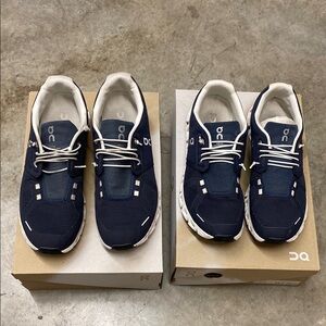 2 pairs of On Running Men's Navy Running Shoes
